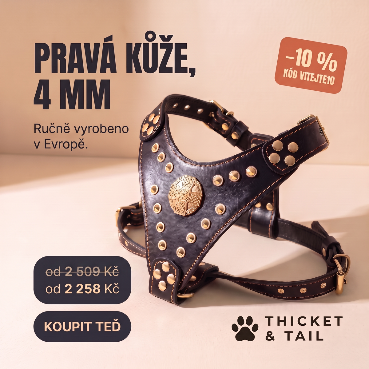 Kožený postroj Maximus – akce – Thicket & Tail